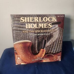 Sherlock Holmes and the Speckled Band: A Mystery Jigsaw Puzzle, 1000 Pieces- NEW